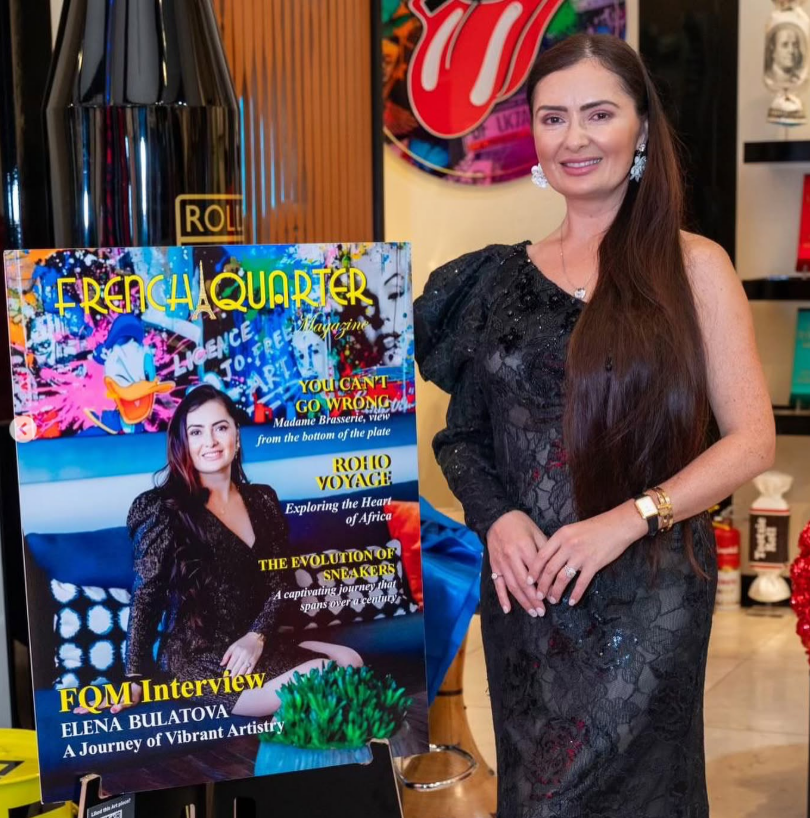 Elena Bulatova Featured on the Cover of French Quarter Magazine’s 10th Anniversary Issue